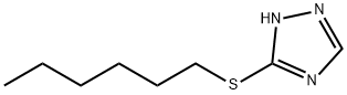 3-正-己基硫代-1,2,4-三唑 结构式