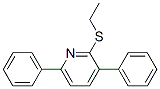 2-(エチルチオ)-3,6-ジフェニルピリジン 化学構造式