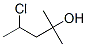 2-Methyl-4-chloropentane-2-ol 结构式