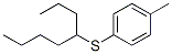 1-メチル-4-[(1-プロピルペンチル)チオ]ベンゼン 化学構造式