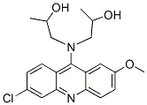 1-[(6-chloro-2-methoxy-acridin-9-yl)-(2-hydroxypropyl)amino]propan-2-o l Structure
