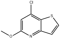 7-氯-5-甲氧基噻吩并[3,2-B]吡啶, 74695-46-8, 结构式
