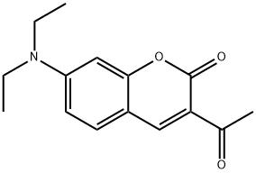 3-乙酰基-7-(二乙基氨基)-2H-吡喃-2-酮,74696-96-1,结构式