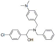 2-[benzyl-[(4-dimethylaminophenyl)methyl]amino]-1-(4-chlorophenyl)ethanol Structure