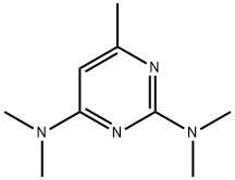 2,4-bis(dimethylamino)-6-methylpyrimidine Struktur