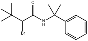 （ＲＳ）－２－ブロモ－Ｎ－（α，α－ジメチルベンジル）－３，３－ジメチルブチルアミド 化学構造式
