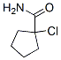 Cyclopentanecarboxamide, 1-chloro- (9CI) Struktur