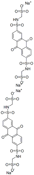 tetrasodium [(9,10-dihydro-9,10-dioxoanthracene-2,6-diyl)bis(sulphonylimino)]bismethanesulphonate 结构式