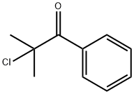 1-フェニル-2-クロロ-2-メチル-1-プロパノン 化学構造式