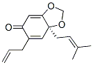 (S)-7a-(3-Methyl-2-butenyl)-6-(2-propenyl)-1,3-benzodioxol-5(7aH)-one Structure