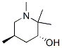 3-Piperidinol, 1,2,2,5-tetramethyl-, trans- (9CI) Structure