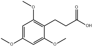 3-(2,4,6-三甲氧基苯基)丙酸, 74737-05-6, 结构式