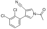 1-ACETYL-4-(2,3-DICHLOROPHENYL)-1H-PYRROLE-3-CARBONITRILE Structure