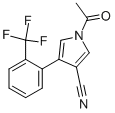 1-ACETYL-4-[2-(TRIFLUOROMETHYL)PHENYL]-1H-PYRROLE-3-CARBONITRILE Structure