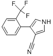 4-[2-(TRIFLUOROMETHYL)PHENYL]-1H-PYRROLE-3-CARBONITRILE 化学構造式
