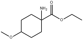 Cyclohexanecarboxylic acid, 1-amino-4-methoxy-, ethyl ester (9CI) 结构式