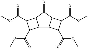 6-Oxotricyclo[5.2.0.02,5]nonane-3,4,8,9-tetracarboxylic acid tetramethyl ester Struktur