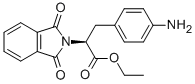 L-3-(4-氨基苯基)-2-邻苯二甲酰亚氨基丙酸乙酯,74743-23-0,结构式
