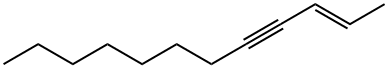 (E)-2-ドデセン-4-イン 化学構造式