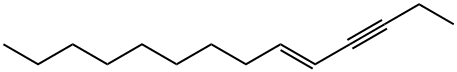 (E)-5-テトラデセン-3-イン 化学構造式