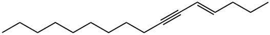 4-Hexadecen-6-yne, (E)-,74744-51-7,结构式