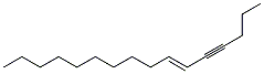 (E)-6-Hexadecen-4-yne Structure