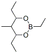 2,4,6-Triethyl-5-methyl-1,3,2-dioxaborinane Structure