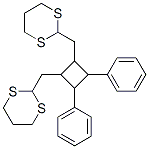 2,2'-[(3,4-Diphenyl-1,2-cyclobutanediyl)bis(methylene)]bis(1,3-dithiane) Structure