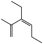 (Z)-3-Ethyl-2-methyl-1,3-hexadiene, 74752-97-9, 结构式