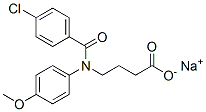 sodium 4-[(4-chlorobenzoyl)(4-methoxyphenyl)amino]butyrate|利胆丁酸钠
