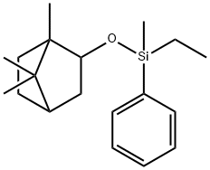 [Ethylmethyl[(1,7,7-trimethylbicyclo[2.2.1]heptan-2-yl)oxy]silyl]benzene 结构式