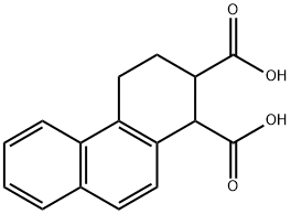 1,2,3,4-Tetrahydro-1,2-phenanthrenedicarboxylic acid 结构式