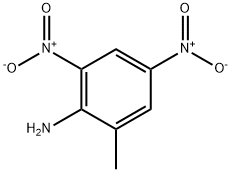 4,6-ジニトロ-O-トルイジン 化学構造式