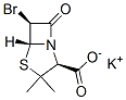 potassium [2S-(2alpha,5alpha,6alpha)]-6-bromo-3,3-dimethyl-7-oxo-4-thia-1-azabicyclo[3.2.0]heptane-2-carboxylate Structure