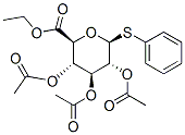 .beta.-D-Glucopyranosiduronic acid, phenyl 1-thio-, ethyl ester, triacetate 化学構造式