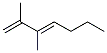 2,3-Dimethyl-1,3-heptadiene,74779-65-0,结构式