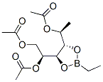 3-O,4-O-(Ethylboranediyl)-1-deoxy-L-mannitol 2,5,6-triacetate Structure