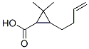 3-(3-Butenyl)-2,2-dimethyl-1-cyclopropanecarboxylic acid Structure