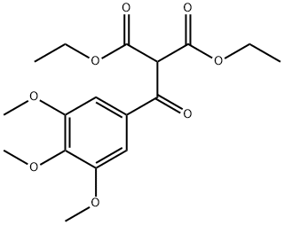 (3,4,5-三甲氧基苯甲酰基)丙二酸二乙酯 结构式