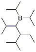 [1,2-ビス(1-メチルエチル)ブチル]ビス(1-メチルエチル)ボラン 化学構造式