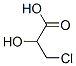 3-Chloro-2-hydroxypropanoic acid 化学構造式