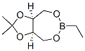 (3aS,8aR)-6-Ethyltetrahydro-2,2-dimethyl-1,3-dioxolo[4,5-e][1,3,2]dioxaborepin Struktur