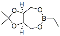 (3aS,8aR)-6-Ethyltetrahydro-2,2-dimethyl-1,3-dioxolo[4,5-e][1,3,2]dioxaborepin 结构式