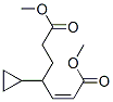 (Z)-4-Cyclopropyl-2-heptenedioic acid dimethyl ester Structure
