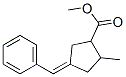 2-Methyl-4-(phenylmethylene)cyclopentanecarboxylic acid methyl ester Struktur