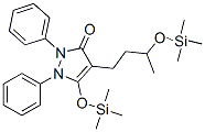 1,2-Diphenyl-5-[(trimethylsilyl)oxy]-4-[3-[(trimethylsilyl)oxy]butyl]-1H-pyrazol-3(2H)-one|