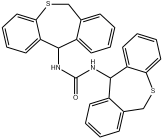 1,3-Bis(6,11-dihydrodibenzo(b,e)thiepin-11-yl)urea 结构式