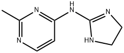 4-Pyrimidinamine,  N-(4,5-dihydro-1H-imidazol-2-yl)-2-methyl- 化学構造式