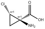 Cyclopropanecarboxylic acid, 1-amino-2-chloro-, trans- (9CI) Structure