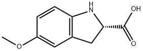 1H-Indole-2-carboxylicacid,2,3-dihydro-5-methoxy-,(S)-(9CI) Struktur